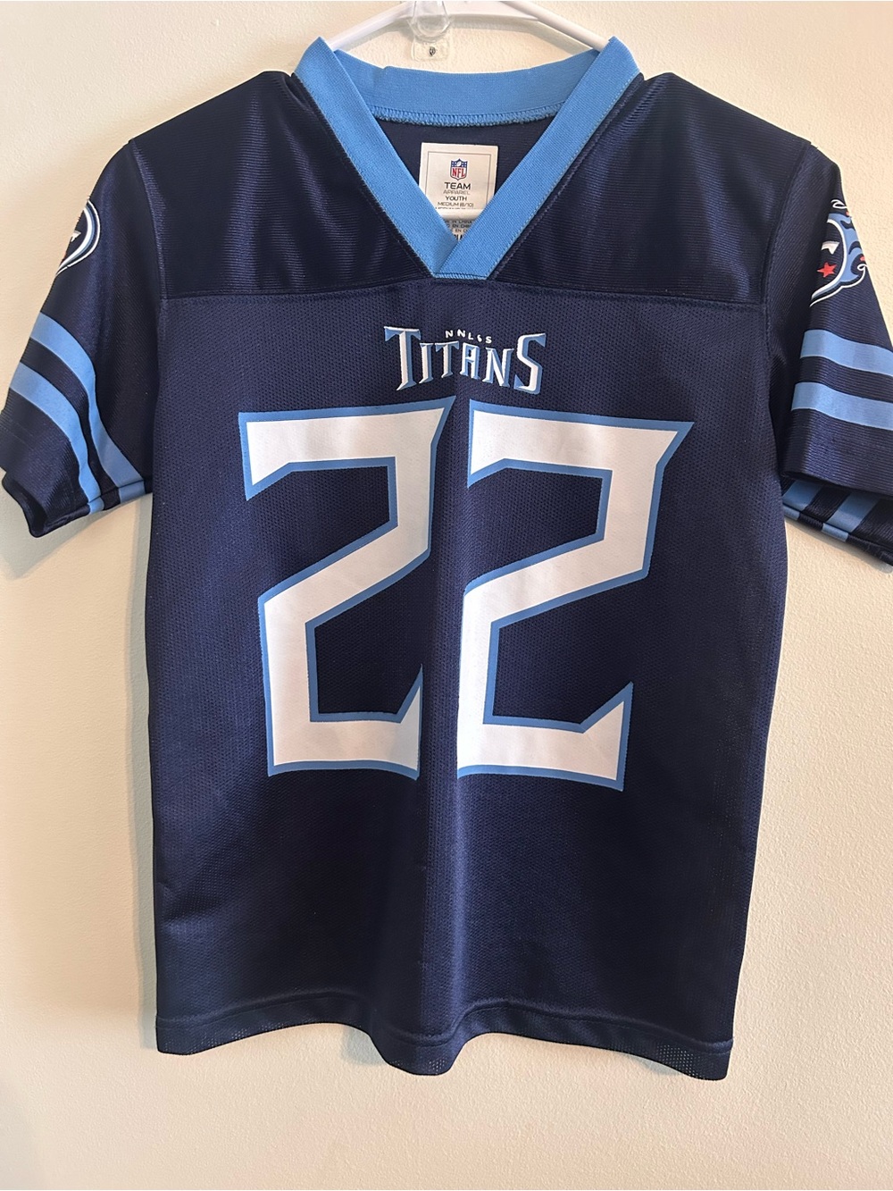 Derrick Henry Tennessee Titans Jersey Youth Medium 8/10